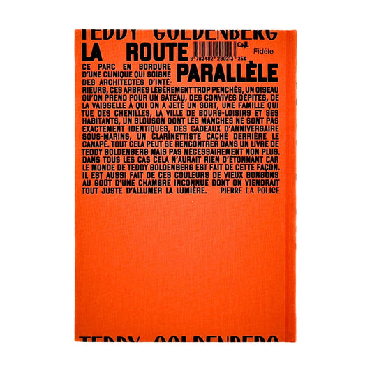 (仏文)テディ・ゴールデンバーグ Teddy Goldenberg: La route parallèle Fidèle éditions