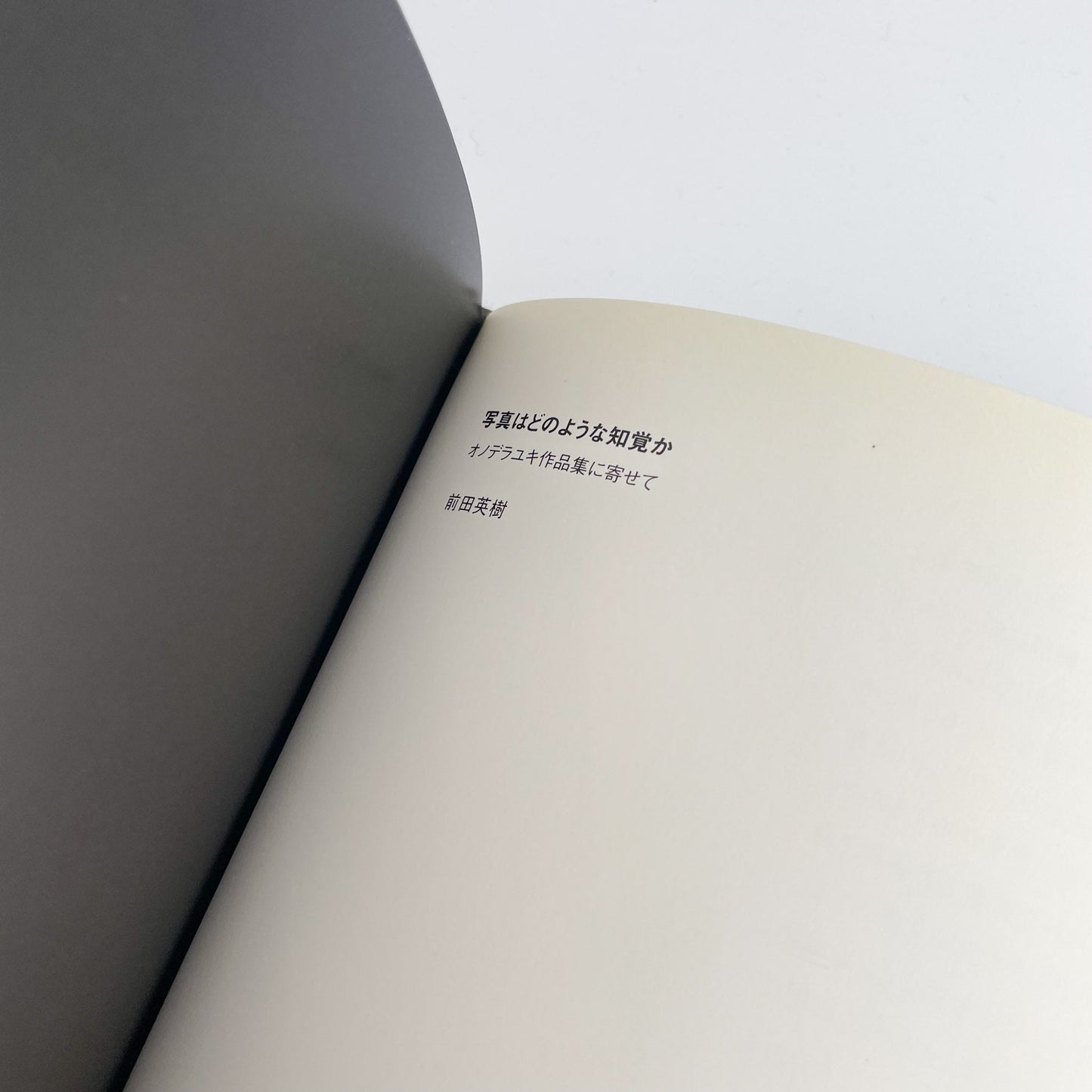 オノデラユキ カメラキメラ cameraChimera 水声社