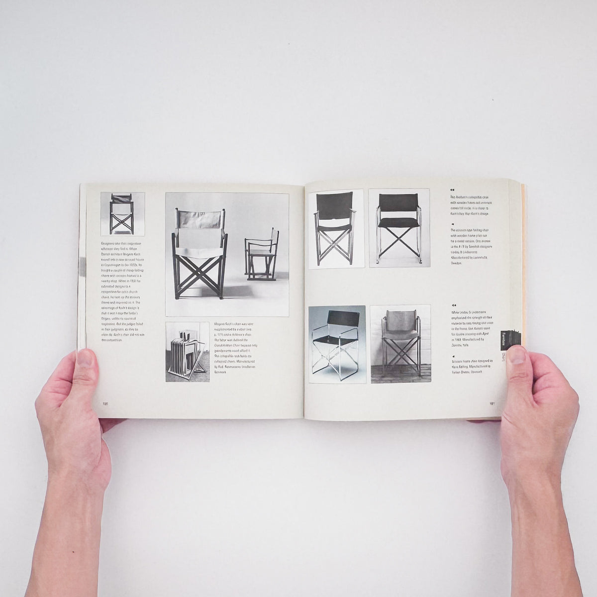 Per Mollerup『Collapsible』。折りたたみ、伸縮、収納などの可変構造を持つ道具や家具を分類・紹介した、2001年Chronicle Books刊のデザインブック。