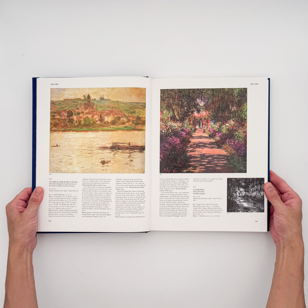 クロード・モネ『Monet: Catalogue Raisonné / Werkverzeichnis』。ダニエル・ヴィルデンシュタインによるモネの絵画作品総目録。TASCHEN刊、全4巻函入り。