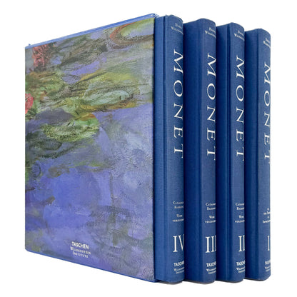 クロード・モネ『Monet: Catalogue Raisonné / Werkverzeichnis』。ダニエル・ヴィルデンシュタインによるモネの絵画作品総目録。TASCHEN刊、全4巻函入り。