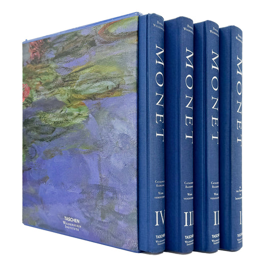 クロード・モネ『Monet: Catalogue Raisonné / Werkverzeichnis』。ダニエル・ヴィルデンシュタインによるモネの絵画作品総目録。TASCHEN刊、全4巻函入り。