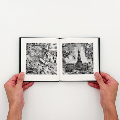 西野壮平『SHORT STORIES: Amsterdam』。2014年撮影の《Diorama Map》からアムステルダムの都市風景と細部を再構成した、2026年Migo刊の写真集。巻末にコラージュ作品全体図の折り込み付き。