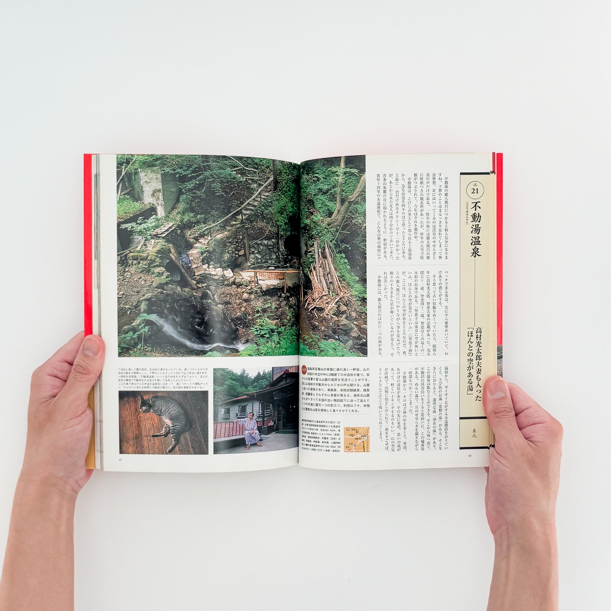 ARASHIYAMA Kozaburo / 嵐山光三郎『決定版（とっておき）快楽温泉201』北海道から薩南諸島まで、源泉や共同湯、伝統的な温泉宿を地域別に紹介した1999年講談社刊の温泉案内書。