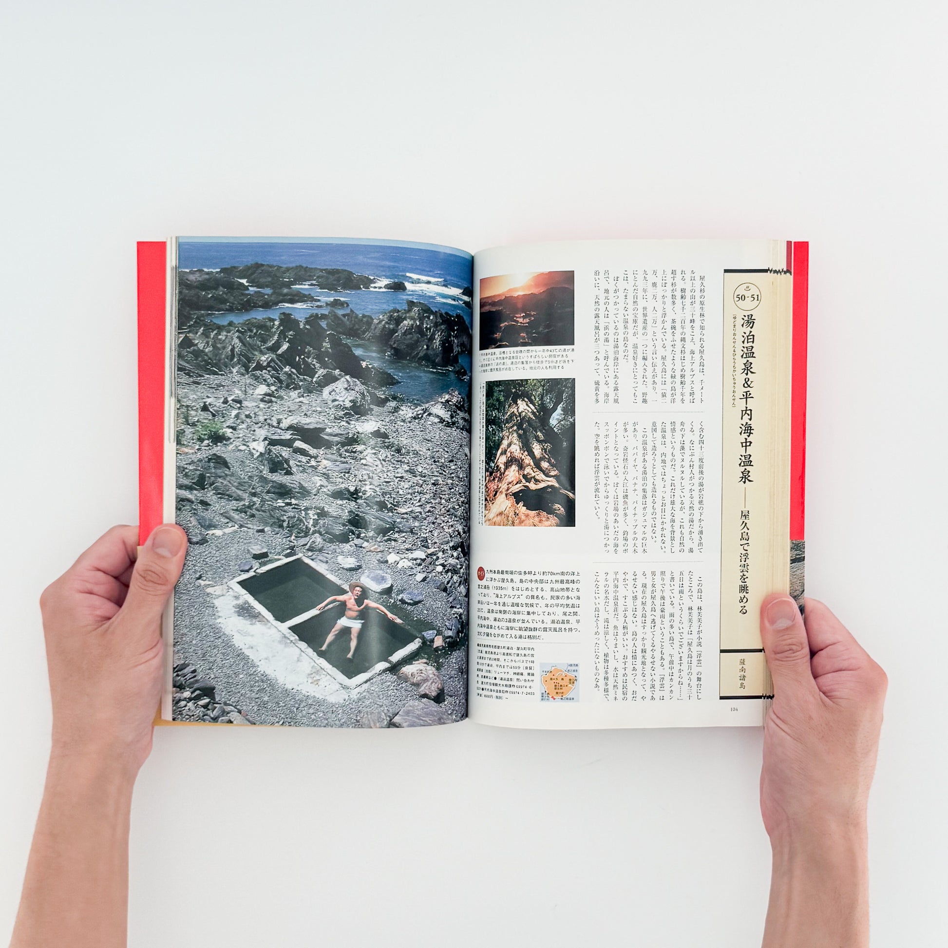 ARASHIYAMA Kozaburo / 嵐山光三郎『決定版（とっておき）快楽温泉201』北海道から薩南諸島まで、源泉や共同湯、伝統的な温泉宿を地域別に紹介した1999年講談社刊の温泉案内書。