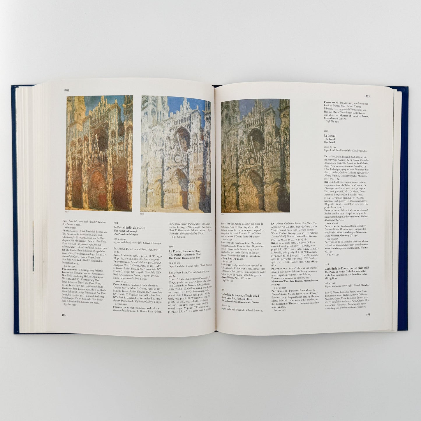 （英・仏・独文）クロード・モネ　全作品カタログ・レゾネ（全4巻揃） TASCHEN