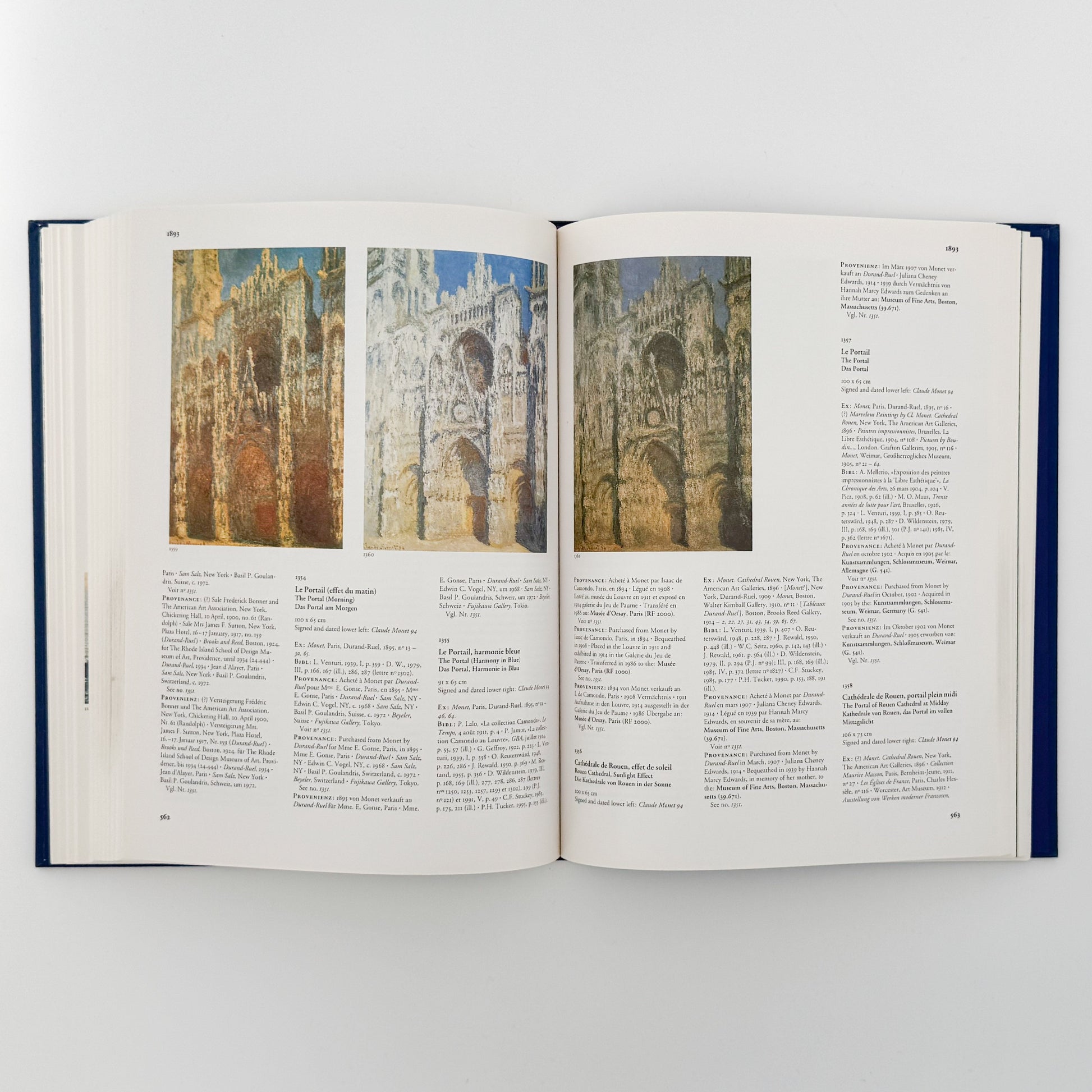 （英・仏・独文）クロード・モネ　全作品カタログ・レゾネ（全4巻揃） TASCHEN