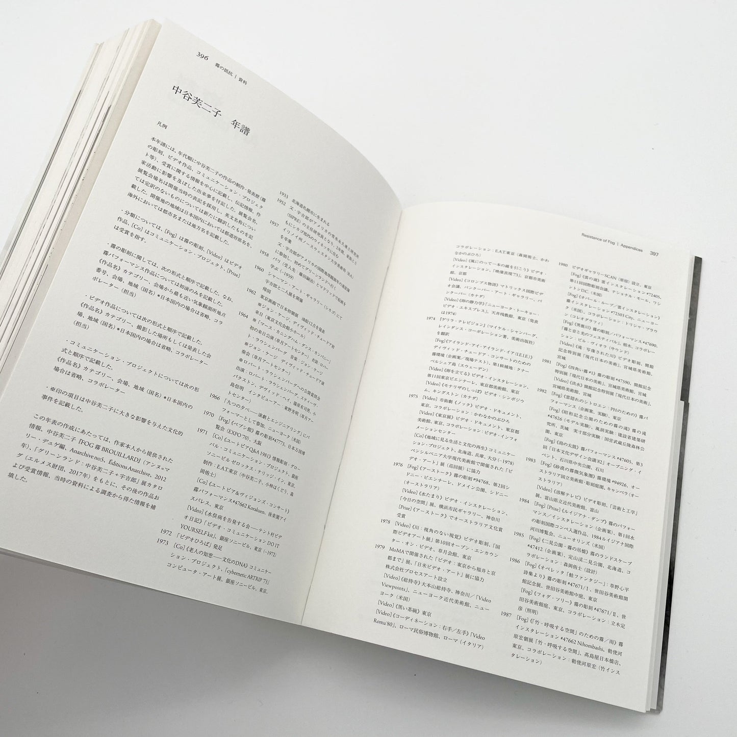 霧の抵抗 中谷芙二子展 (公式展覧会図録) Resistance of Fog-Fujiko Nakaya