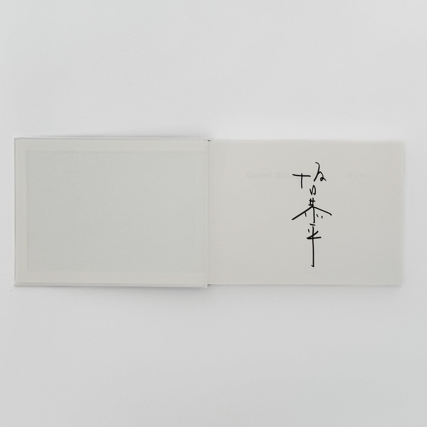 坂口恭平　Water（特装版・サイン入り） 左右社