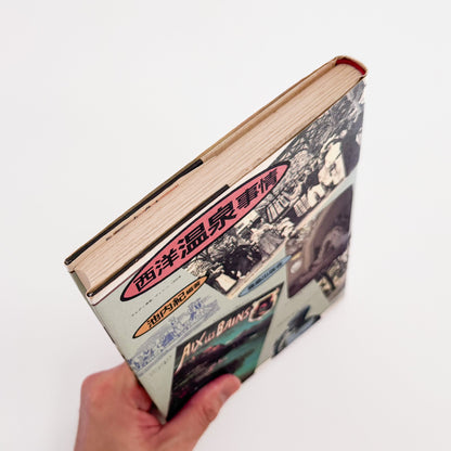 『西洋温泉事情』表紙、天、小口の状態を示す斜めからの商品画像