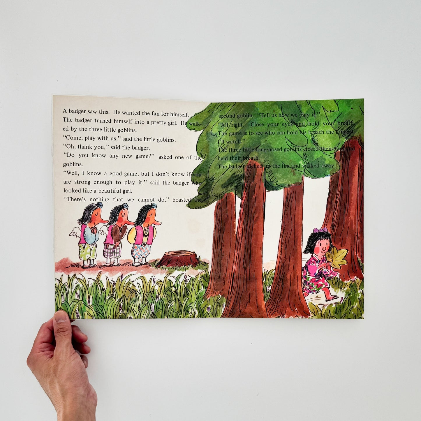 絵本 エンゼル・ブックス Angel Books　天狗と扇 - ILLUSTRATION